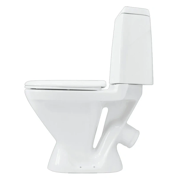 Унитаз компакт Sanita Кама белый WC.CC/Kama/1-P/WHT.G/S1 (детальная фотография), с бачком