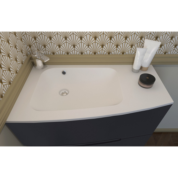 Раковина мебельная Jacob Delafon Nona 80 см матовый белый, левая EB1884RU-DE1 (детальная фотография), пристенные