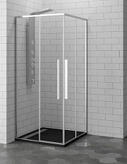 Душевой уголок RGW Stilvoll SV-31 100x100 см профиль хром, стекло прозрачное