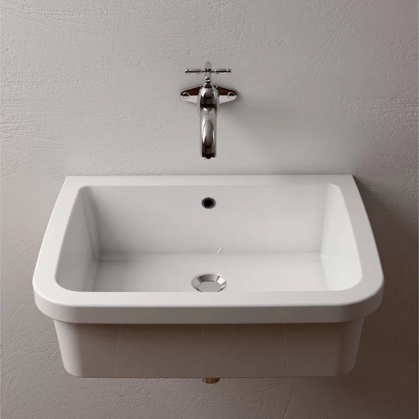 Раковина Globo Iris VA043 VA043.BI (детальная фотография), подвесные, пристенные