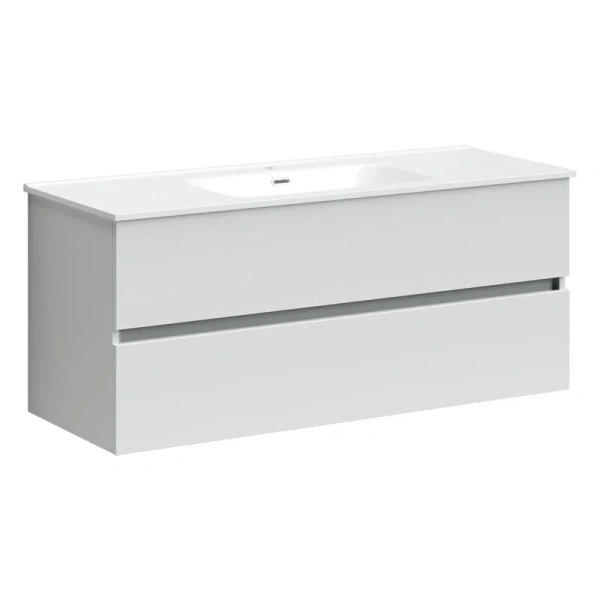 Тумба с раковиной подвесная Sancos Urban UR120-1W 120 см с ящиками (детальная фотография)