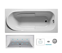 Ванна гидромассажная Riho Columbia 175 x 80 см, AIR