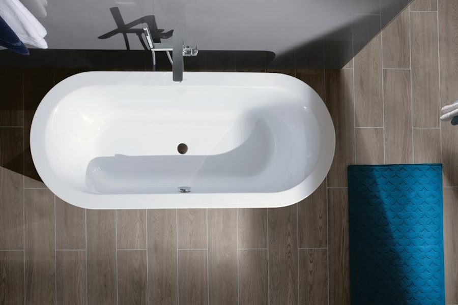 Ванна акриловая Villeroy & Boch Loop&Friends 180х80 см отдельностоящая белая UBA180LFO7PDV-01 (детальная фотография), современныe, hi-tech