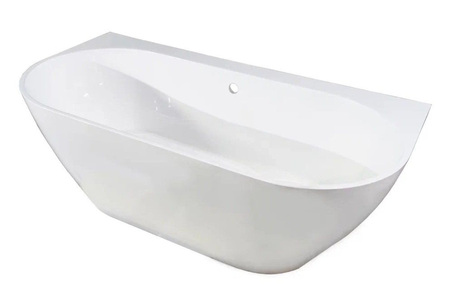 Ванна из литьевого мрамора Эстет Майами 170x85 см белая матовая ФР-00014539 (детальная фотография)