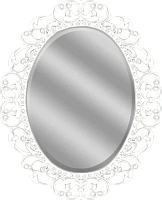 Зеркало Misty Аврора 82 см белое