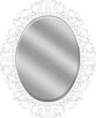 Зеркало Misty Аврора 82 см белое
