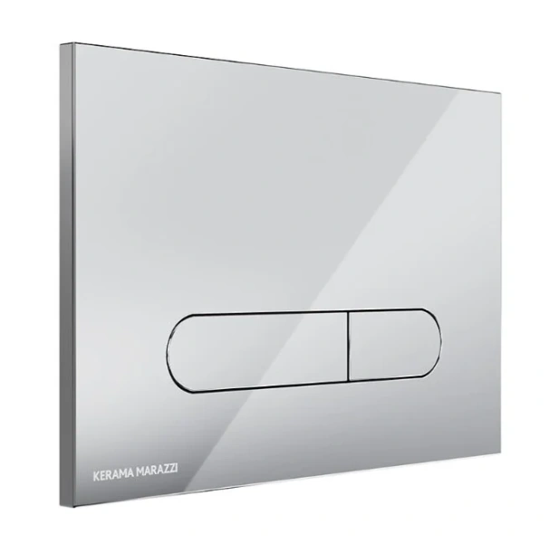 Клавиша смыва Kerama Marazzi Pro хром FP.PRO.CR (детальная фотография), слив эконом-стандарт с двумя клавишами