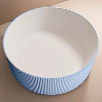 Ванна из искусственного камня Abber Stein 150x150 см голубая