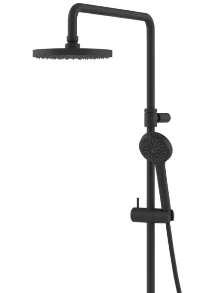Душевая стойка Kludi Logo с термостатом 6808239-00 (детальная фотография), черные