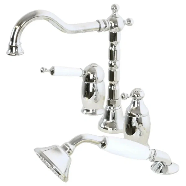 Смеситель для ванны Migliore Oxford 19 однорычажный (детальная фотография), хром, хром-золото, матовый хром, бронза, золото, медные, комбинированные, другие