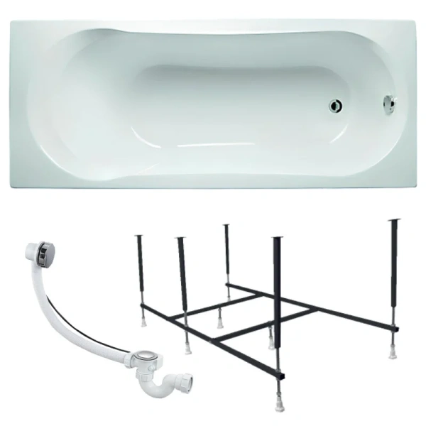 Ванна акриловая 1MarKa Libra 01ли1770кс2+, 170 x 70 см, цвет белый (детальная фотография), 170х70