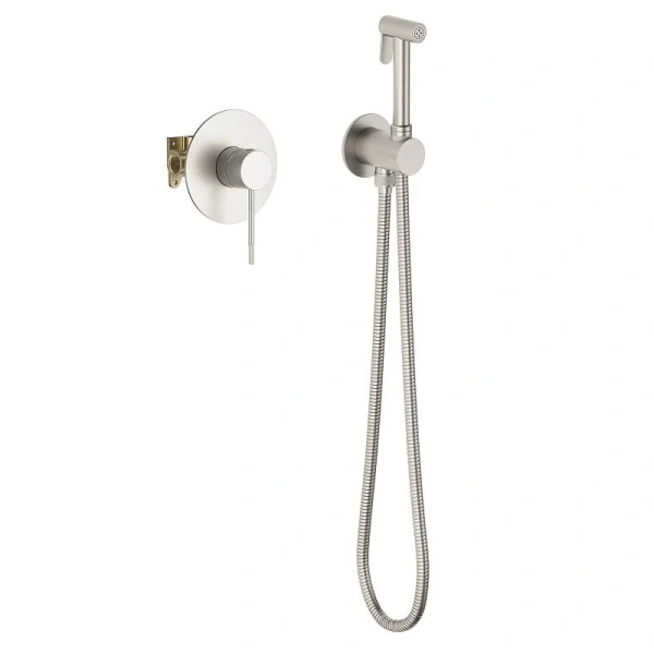 Гигиенический душ со смесителем Timo Saona никель 2389/13SM (детальная фотография)