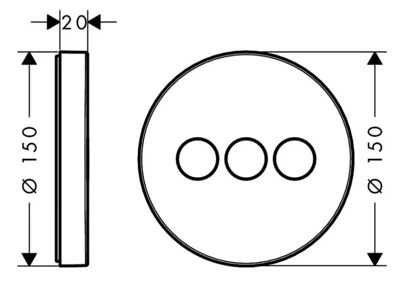 Переключатель потоков Hansgrohe ShowerSelect S 15745000 на три потребителя (детальная фотография) index_1
