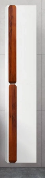 Шкаф-пенал подвесной BelBagno Aurora 33 см bianco lucido правосторонний AURORA-1600-2A-SC-BL-P-R (детальная фотография), в наличии