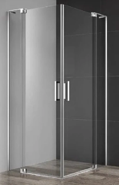 Душевой уголок Cezares Slider 90x90 см стекло прозрачное профиль хром SLIDER-A-2-80/90-C-Cr (детальная фотография)