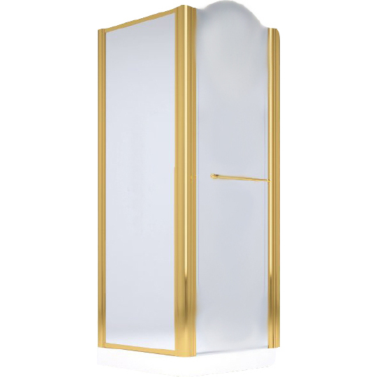 Душевой уголок Migliore Diadema 90х90 см профиль золото стекло матовое 22672 (детальная фотография)