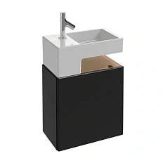 Тумба под раковину подвесная Jacob Delafon Terrace 50 см черный лак