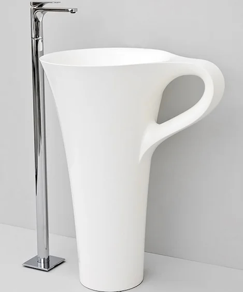 Раковина ArtCeram One Shot Cup OSL004 (детальная фотография), круглой формы