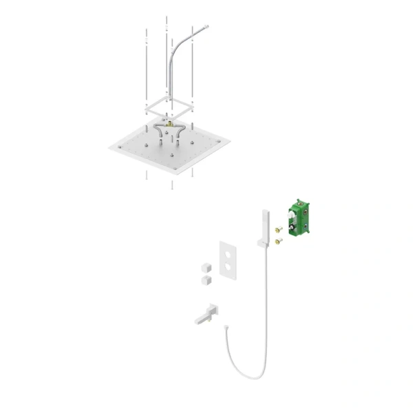 Душевой комплект Timo Petruma никель SX-5019/13SM (детальная фотография), комплекты