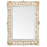 Зеркало для ванной, цвет слоновая кость/золото, Tiffany World