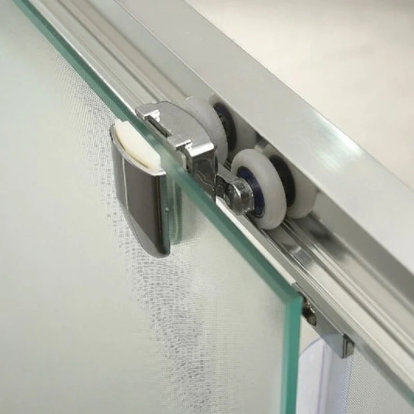 Душевой уголок BelBagno Unique 115х90 см стекло прозрачное UNIQUE-AH-1-100/115-90-C-Cr (детальная фотография), прозрачные