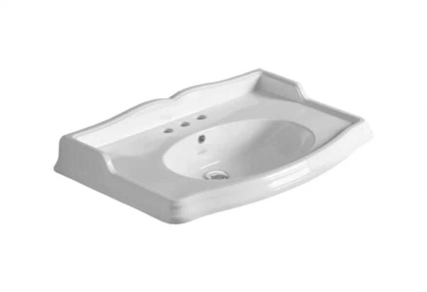 Раковина Simas Arcade 90 см белая, с 3 отверстиями под смеситель AR864bi*3 (детальная фотография)