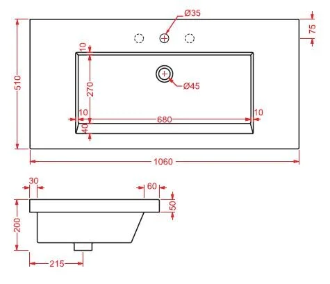 Раковина накладная ArtCeram Gap 106 GPL001 (детальная фотография), современные, hi-tech