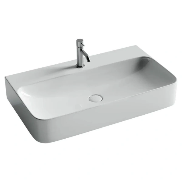 Раковина Ceramica Nova Aura 81.5 см белая CN2006 (детальная фотография)