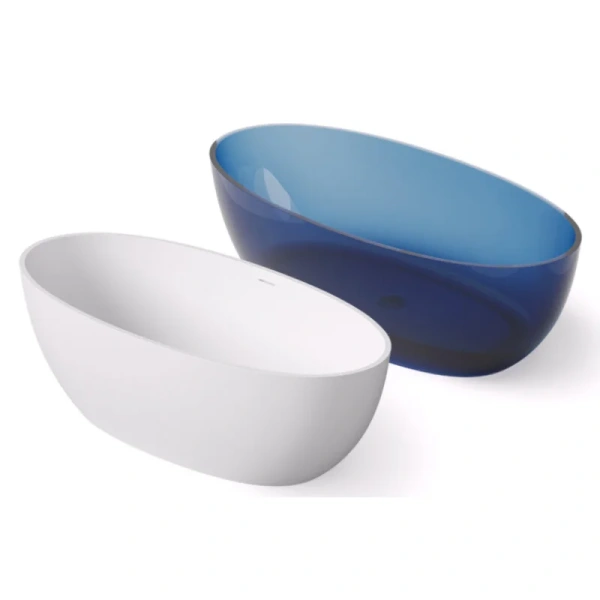 Ванна DEA Design Nature DD8647 1700 18, 170 х 80 см, из искусственного камня, цвет белый матовый (детальная фотография)