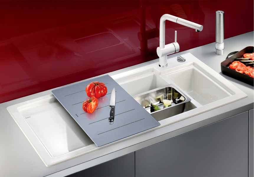 Мойка для кухни Blanco Axon II 6 S (детальная фотография), врезные