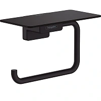 Бумагодержатель Hansgrohe AddStoris матовый черный