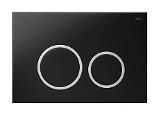 Клавиша смыва IDDIS Unifix черная/кнопки хром