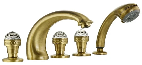 Смеситель для ванны Migliore Axo Swarovski бронза - фото 3