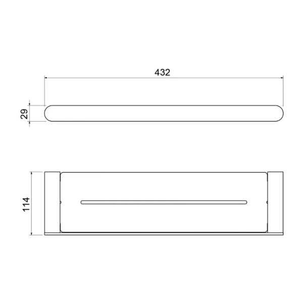 Полочка для ванной Timo Saona черное золото 13073/18 (детальная фотография), современные, hi-tech