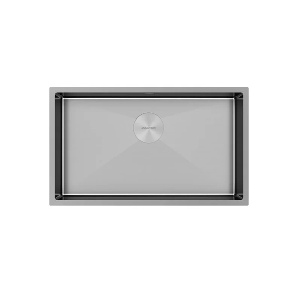 Мойка для кухни Paulmark Next PM217444 74 см из нержавеющей стали (детальная фотография)