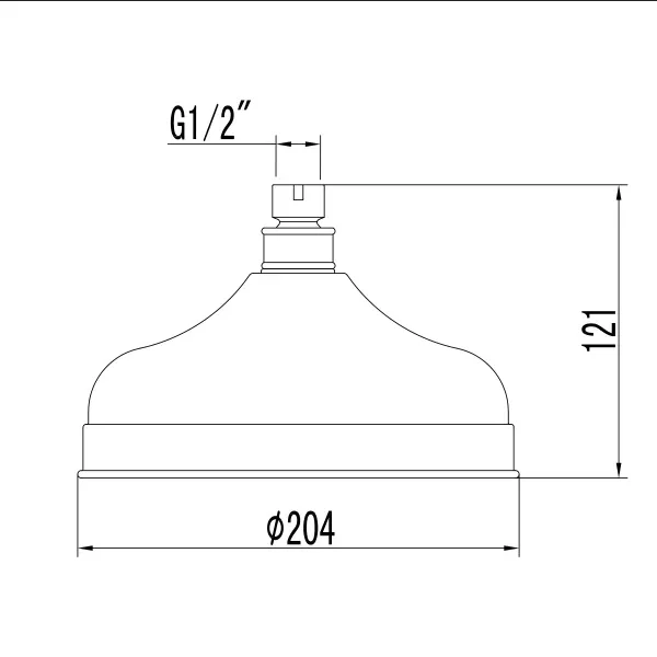 Верхний душ Lemark бронза LM8989B (детальная фотография), верхние души