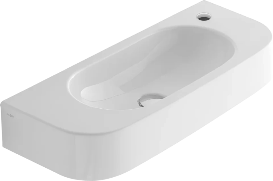 Раковина Globo Forty3 70 см смеситель справа SCT70.BI*1dx (детальная фотография)