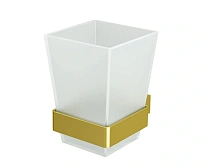 Стакан для ванной WasserKRAFT Sauer глянцевое золото