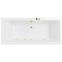 Ванна гидромассажная Excellent Pryzmat Soft 190 x 90 см, белый/золото, WAEX.PRY19.SOFT.GL