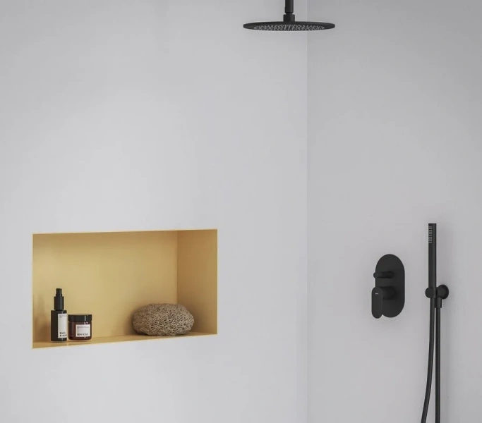 Смеситель для душа Ravak Eleganta черный матовый X070298 (детальная фотография), черные