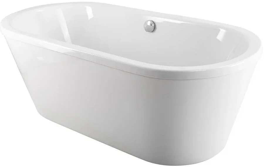 Ванна акриловая Art&Max Forli 175 x 80 см, с каркасом, белый, AM-FORLI-1700-800 (детальная фотография), без гидромассажа