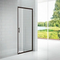 Душевая дверь в нишу Cezares Eco 120 см профиль черный