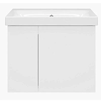Тумба под раковину подвесная Misty Лира 60 см белая