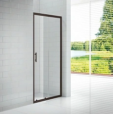 Душевая дверь в нишу Cezares Eco 120 см профиль черный