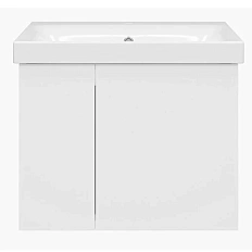 Тумба под раковину подвесная Misty Лира 60 см белая
