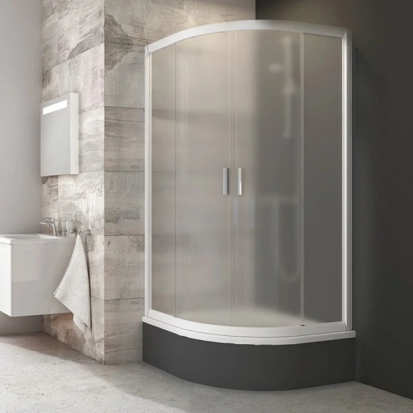 Душевой уголок, профиль белый, стекло Grape, Ravak Blix BLCP4-80 Sabina 3B240140ZG (детальная фотография)