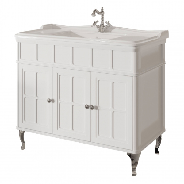 Тумба под раковину напольная Caprigo Borgo 100 см Bianco 33427-021.000.00.05 (детальная фотография)