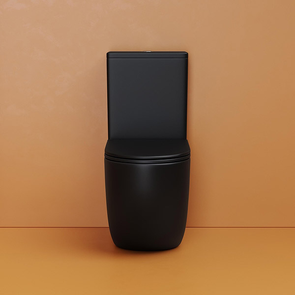 Унитаз компакт Ceramicanova Metropol CN4001T-BMB черный матовый (детальная фотография), с бачком