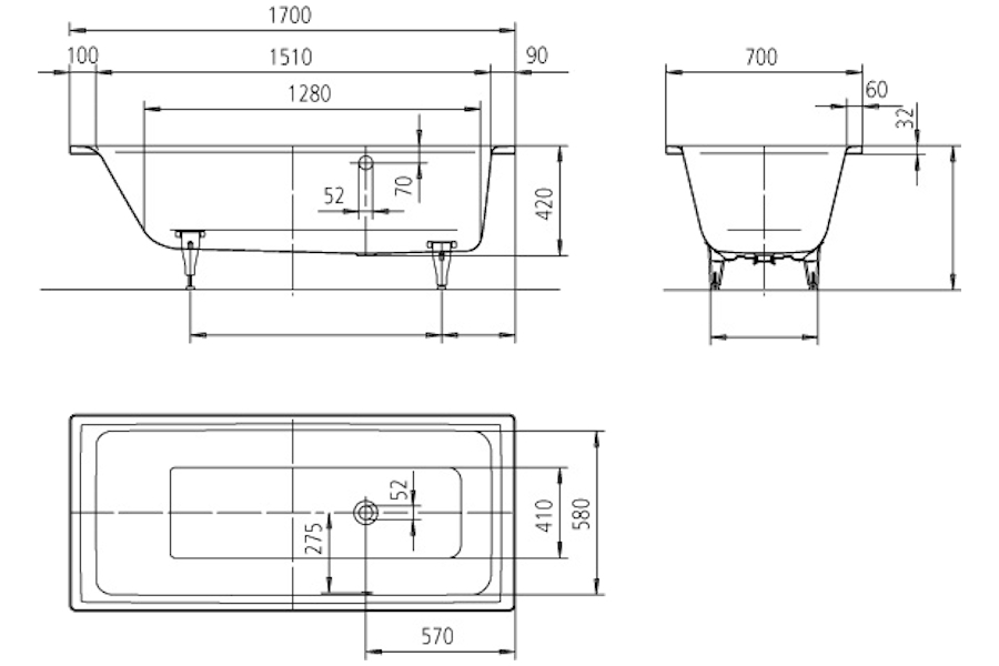 Схема (детальная фотография), без гидромассажа, большие