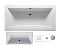 Ванна гидромассажная Riho Lugo 170 x 75 см, AIR